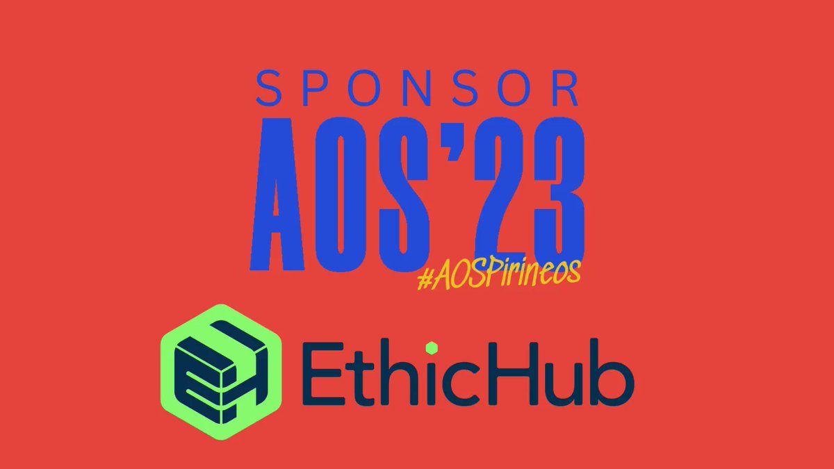 AOS_AgileSpain's tweet image. ¡Notición! @EthicHub también patrocina el #AOS23
EthicHub es el primer protocolo web3 de impacto que lleva a la economía real las finanzas descentralizadas y regenerativas
.
#AOSPirineos cc. @agilespain @AgileAragon @agileNorte @leanagilebcn
#Agile #OpenSpace
#sponsor #patrocinio