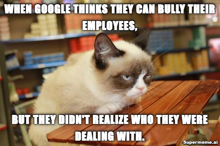 brahmav's tweet photo. Google’s return-to-office crackdown gets backlash from some employees.....#Employees #google #memes #backtowork #office #mandate #returntooffice #public #life #job #worklife https://t.co/8ZSQZwZLuo