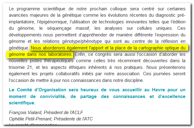 $BNGO - Bionano

The  Society of French-speaking Cytogeneticists  will have its annual meet in  Le Havre, France, 13~15-Sep-2023.

The program will concentrate on major new developments in Cytogenetics and OGM is such a technology which will be discussed !…