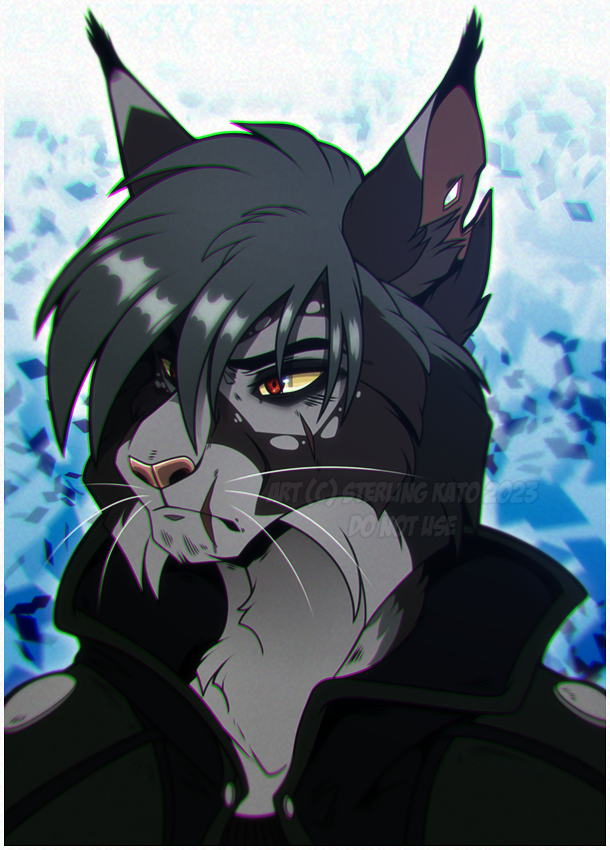 Felt like drawing my character Sterling again.
(In their alt form).