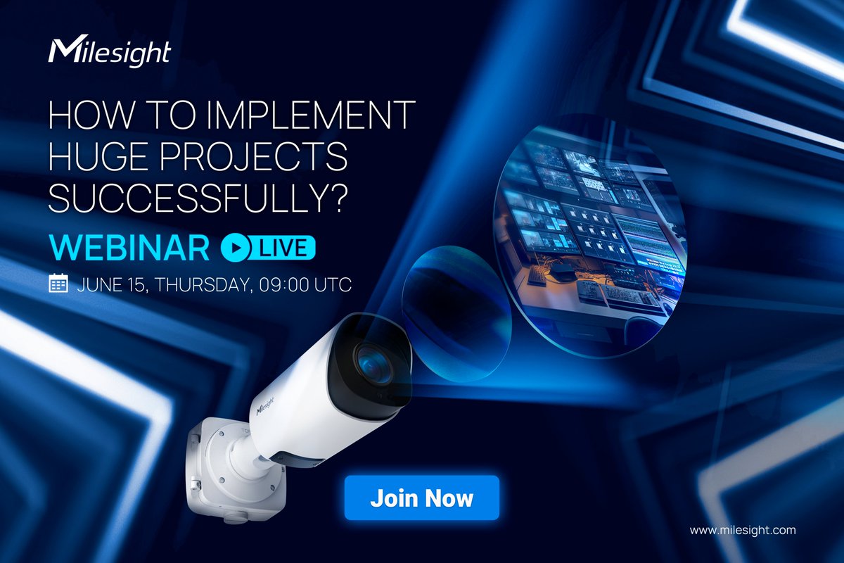 It's Time to Go!!⚡Milesight & Eocortex Event.
📅Today, June 15, 09:00 UTC
We are ready to launch a large webinar together with Eocortex experts!

The participation is totally FREE, register via the link:
lnkd.in/euij8Z96 
#eocortex #milesight #videosecurity