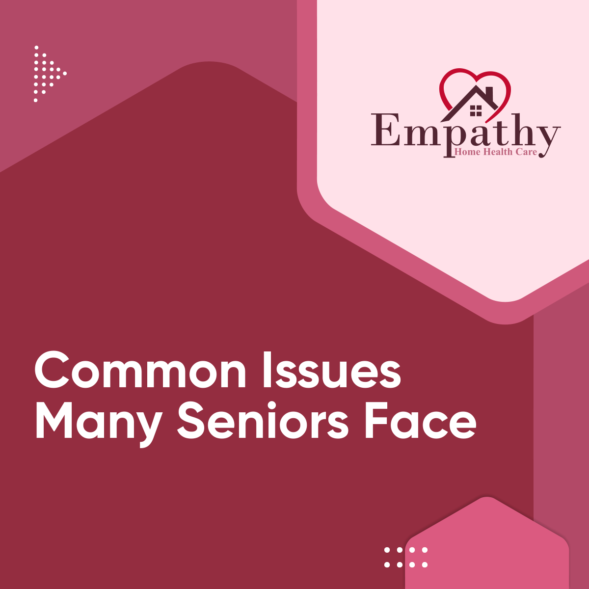 Age-related problems that many seniors experience include vision problems, mobility constraints, symptom control difficulty, social isolation, and poor disease management. 

#PhiladelphiaPA #HomeHealthCare #HealthIssues