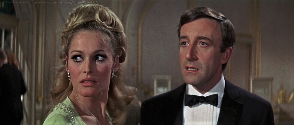 Let's not forget #UrsulaAndress playing Vesper Lynd nor #PeterSellers as Evelyn Tremble. BTW, #WoodyAllen was Jimmy Bond.