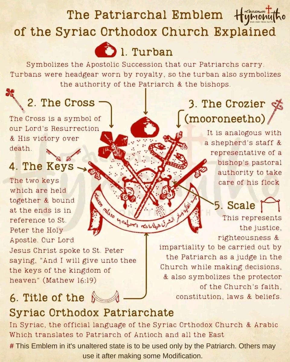 Orthodoxy Daily News on Twitter "Patriarchal emblem of the Holy Syriac