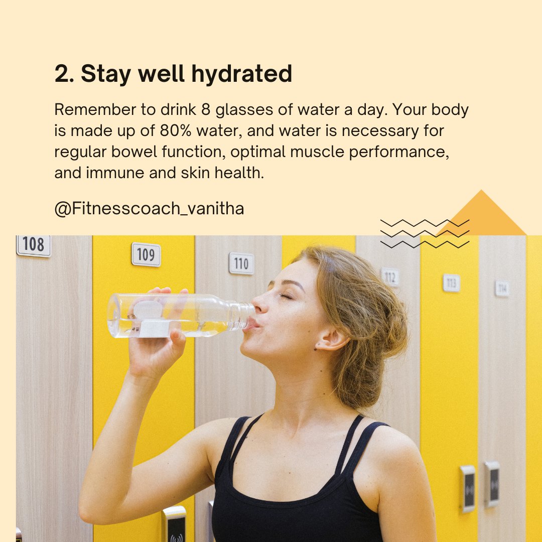 VSasum's tweet photo. 3 tips to healthy active lifestyle ✨️...
.
.
.
#onlinewellnesscoachvanitha 
#healthylifestyle 
#caloriesmanagement 
#food
#nutrition 
#lifestyle https://t.co/0XdkPvVYGM