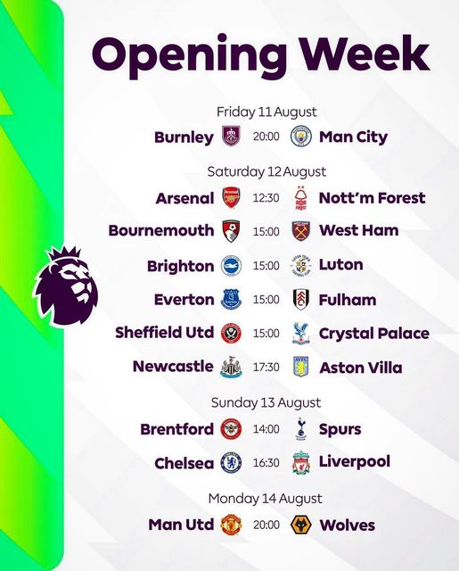StraikaBet's tweet photo. Who wins next Premier League?

Premier League opening day fixtures

Upto 100% BOOSTED ODDS and CASH OUT usichome bet yako 

Login: https://t.co/kqsnt1Keqd
PAYBILL: 7171888
ACC: Phone Namba Yako
#Strikeitbig #OmokaNaStraikabet #PremierLeague https://t.co/tfDjmYI5mJ