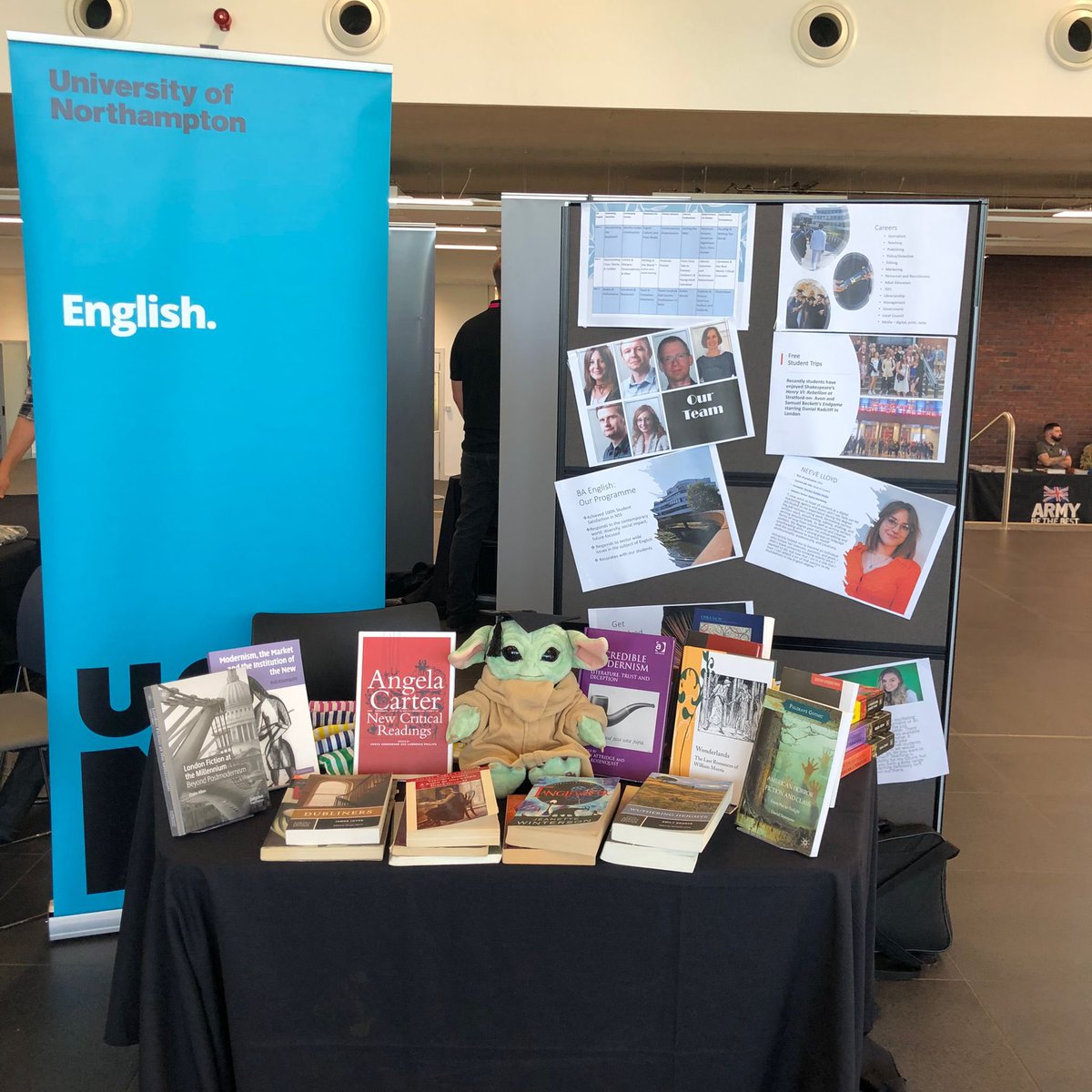 At #STEAMNorthants today? Then why not come and meet Claire and Phillippa and find out more about our fantastic English literature courses. #UON #englishLit