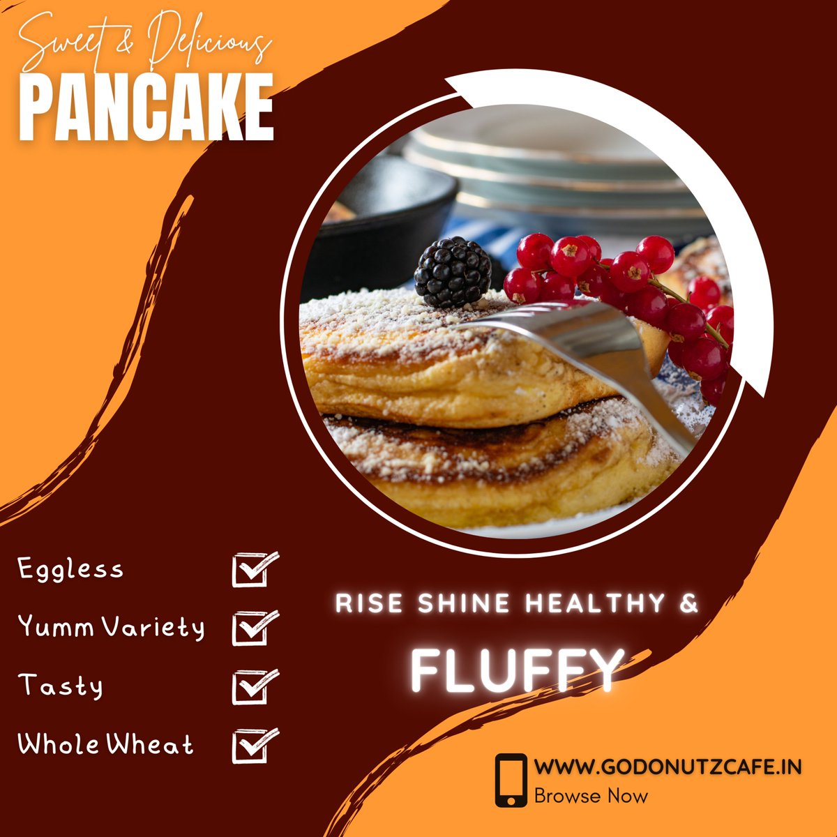 Rise and shine with these fluffy whole-wheat pancakes! Start your day off on the right foot with a delicious and healthy breakfast.
@godoohnutz
🌐bit.ly/3nswasx #breakfastlover #healthylifestyle #weekendbrunch #breakfastofchampions #foodblogger #godoohnutz
