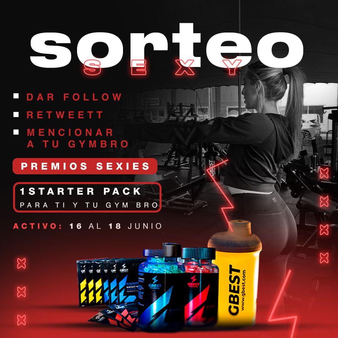 AirynDv's tweet photo. 🔴SORTEO DE LA MANO DE GBEST🔴

-Follow a esta cuenta y a @GbestGaming 
-RT
-Menciona a tu gymsis/gymbro 💪🏻 

¡SUERTE! https://t.co/4Iyrx6jeAi