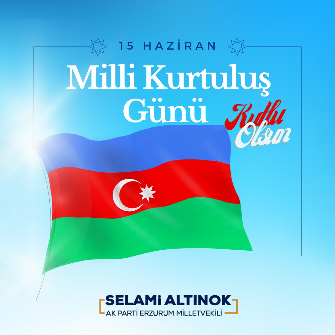 Can Azerbaycan'ın Milli Kurtuluş Günü Kutlu Olsun 🇦🇿🇹🇷

#Azerbaycan #azerbaycanmillikurtuluşgünü #AzerbaycanTürkiye #ikidevlettekmillet