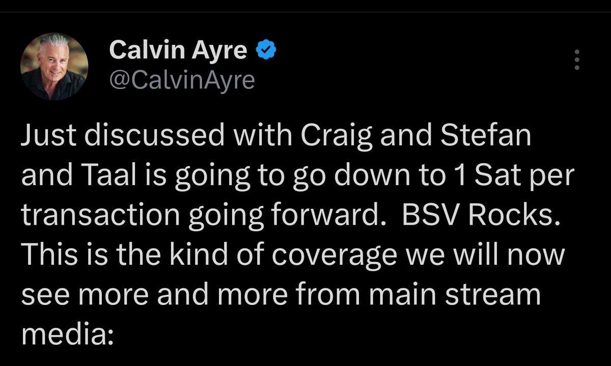 #BSV management lowers transaction fees to absolute minimum.

 'BSV rocks and I'm paying for everything and it's definitely not a security so why won't anybody use it?'