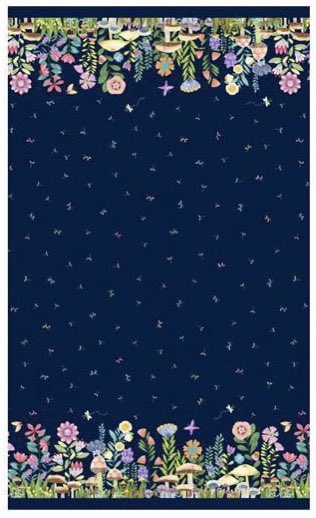 Bewitching Border from Michael Miller, 
#sewingfabric #material #craftfabric #floralfabric #dressmaking #cotton #cottonfabric #cottonmaterial #michaelmillerfabrics #michaelmiller #borderfabric #quilting
remnanthousefabric.co.uk/product/michae…