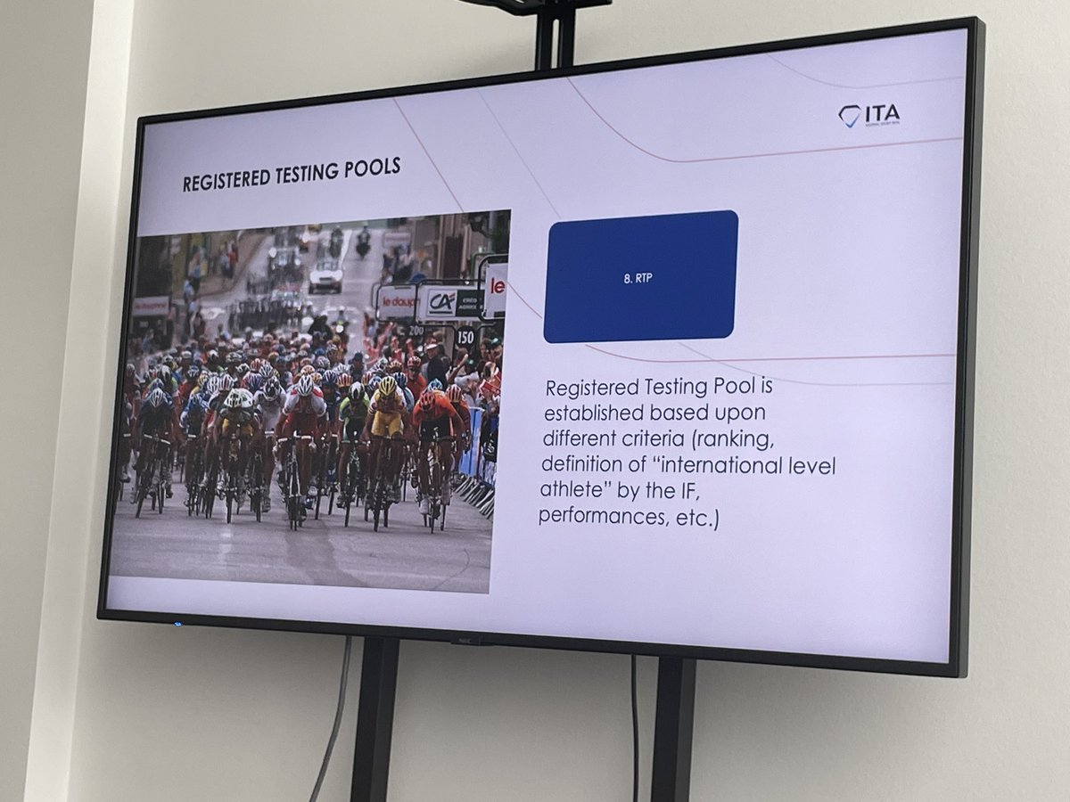 Stergy96's tweet photo. Tuesday finished up with a trip to the ITA, where we learned about the world of doping in sport and the intricate process and measures they take to in order to prevent cheating in sport. It’s more than just testing.
#UCSportMgtEuro23 @UCSportMgtFLP https://t.co/bKus1moMZ9
