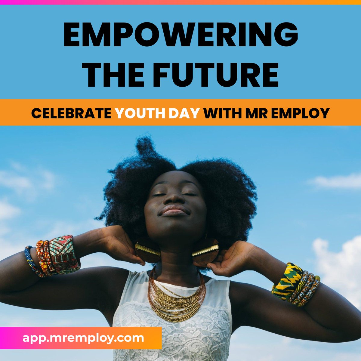 mremploy's tweet image. As SA prepares to celebrate Youth Day, we at Mr Employ want to honour the resilience, talent, and potential of our nation's youth.

Youth Day is a reminder of the power within each young individual to shape their future and create positive change. Happy Youth Day! 🎉🇿🇦 #mremploy