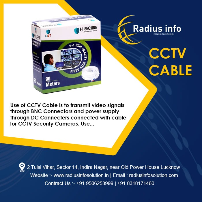 SolutionRadius's tweet image. Radius Info Solution - Offering 90m Hi Secure Cctv 3PLUS 1 #Wire at Low price  in Lucknow. Get CCTV Camera Cable at lowest price. Contract Us : +91 9506253999 ; +91 8318171460 #hisecure #wire #cable3plus1 #cameracable #lowestprice