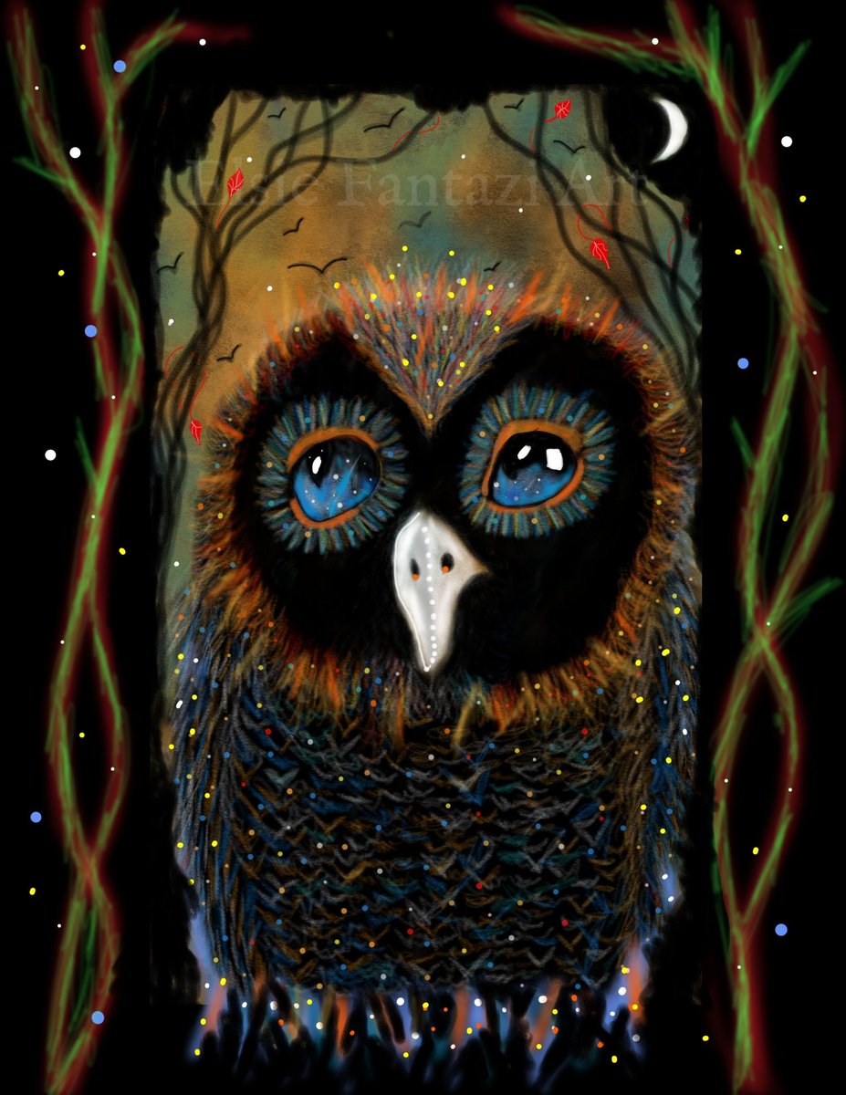 Here is Stanley The Owl #owls #BirdsOfPrey #owlart #art