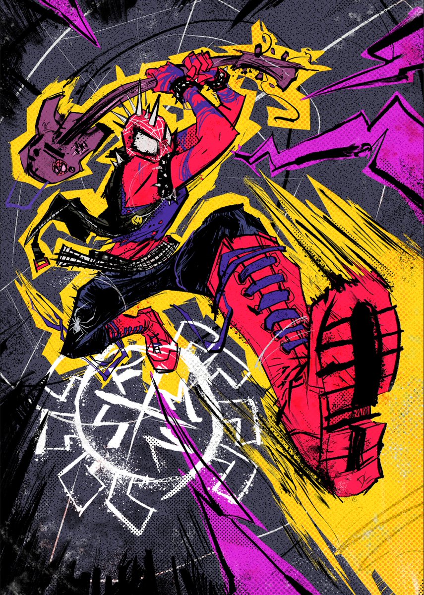 DavidCousens's tweet image. If you like this, could you please RT it? I'm really proud of how this one came out! Also: the world needs lots of Spider-Punk artwork because he was the best bit of Across the Spider-Verse!