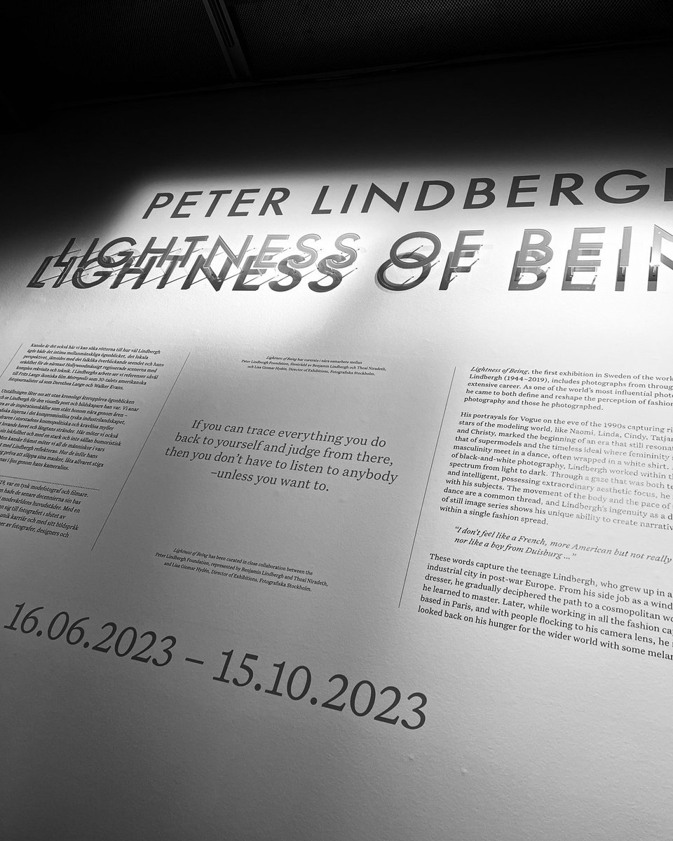 peterlindbergh's tweet photo. Opening Soon

LIGHTNESS OF BEING
16.06.-15.10.2023
Fotografiska Stockholm 

#fotografiska #fotografiskastockholm #LindberghExhibitions #LindberghStories #comingsoon https://t.co/ujaVYt07dr