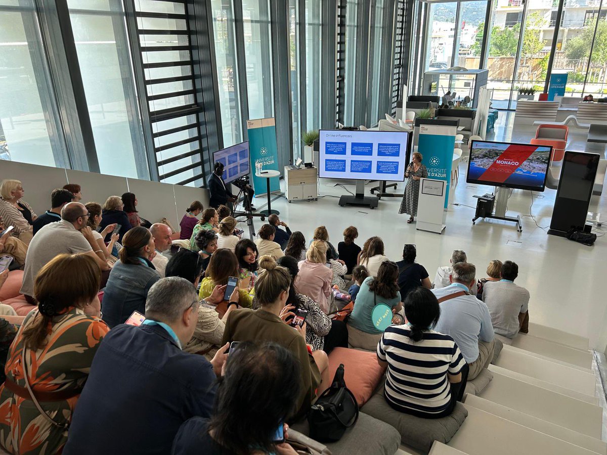 DDIE_UCoteDAzur's tweet image. [#DigitalWeek] Day 4 started at @imredd_uca. Artificial intelligence and tourism on the morning programme. @Univ_CotedAzur