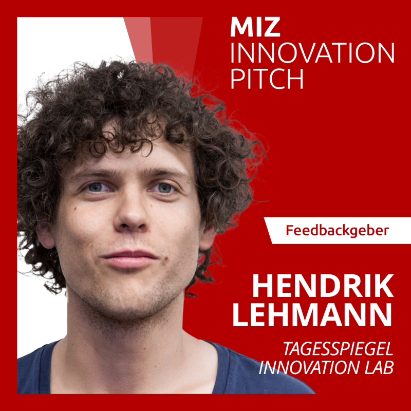 MIZBabelsberg's tweet photo. In zwei Wochen laden wir im MIZ Babelsberg zum #MIZInnovationPitch ein. Die Teams aus unserer #Innovationsförderung können sich auf Feedback von @oargueso, @plateauton, @SandraJuette, @ville_vallo und Marcus Gammel freuen. Meldet euch jetzt an, wenn ihr dabei sein wollt! 🚀
