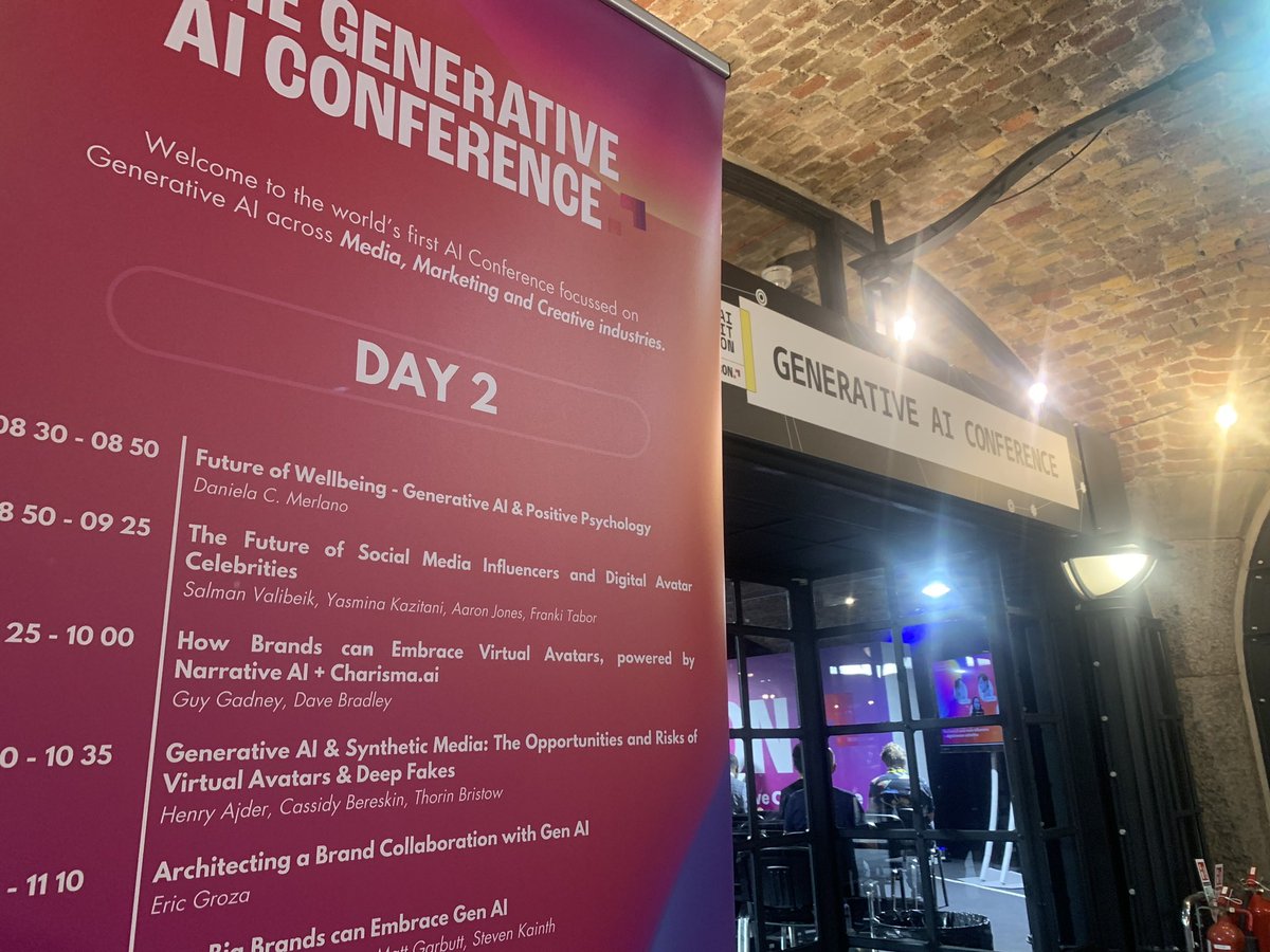 Charisma (@aicharisma) on Twitter photo Our CEO @GGadney is at London's <a href="/generativeaicon/">The Generative AI Conference</a> today, talking about Al-powered virtual avatars with <a href="/BoxDaveB/">Dave Bradley</a> of Pocket Gamer!
#LondonTechWeek #GenAicon #AiSummit Our CEO @GGadney is at London's <a href="/generativeaicon/">The Generative AI Conference</a> today, talking about Al-powered virtual avatars with <a href="/BoxDaveB/">Dave Bradley</a> of Pocket Gamer!
#LondonTechWeek #GenAicon #AiSummit