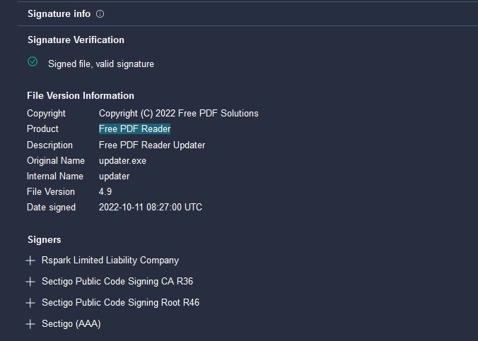 JAMESWT_WT's tweet image. #falsepositive 
🔽🔕
bazaar.abuse.ch/sample/f4a8ca6…
PUP.FreeSnippingTool. = Free PDF Reader
to delete @abuse_ch