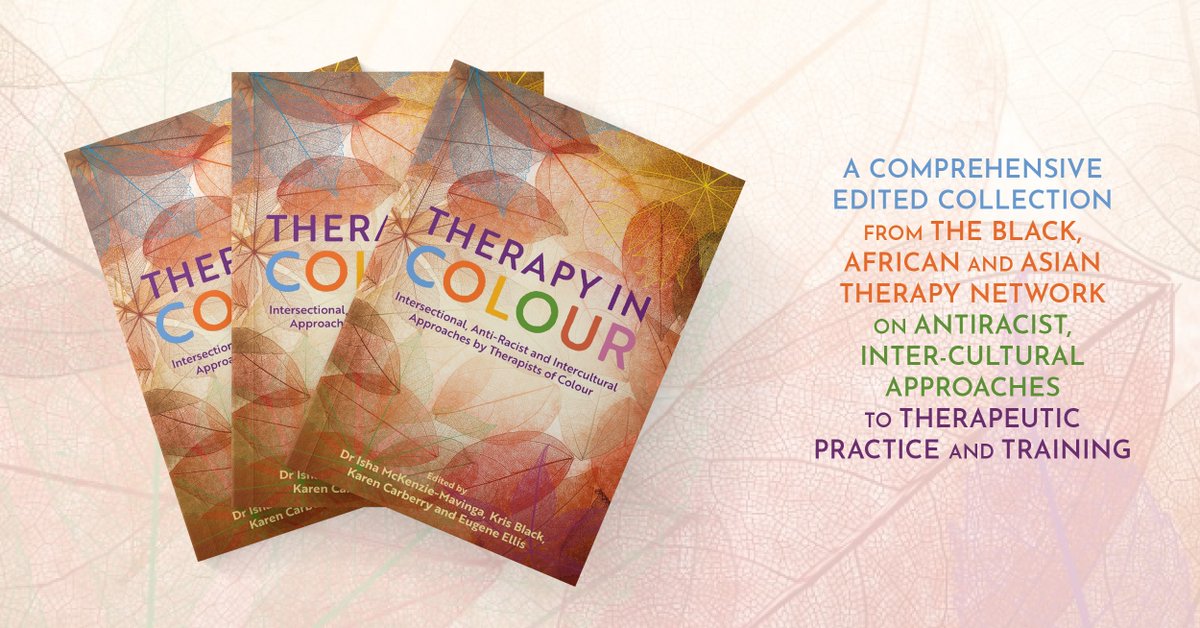 JKPBooks's tweet photo. Out now!
#TherapyinColour is the essential #intersectional & #antiracist book for all:
π Psychotherapists
π Psychologists
π Psychiatrists
π Counsellors
π Arts therapists
π Social workers
π Students & trainees
π Universities & training centres
https://t.co/FPMLN7JpQV https://t.co/UZk605Zc71