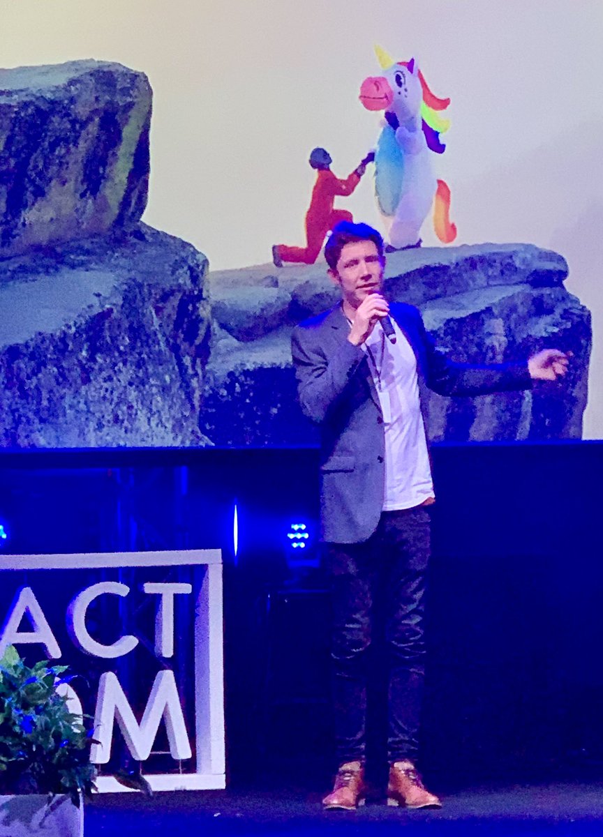 Great to see <a href="/TomAllenDesign/">Tom Allen</a> back in his natural habitat! Creating amazing impact launching tonight’s Elevate+ final pitch event. <a href="/ImpactBoomOrg/">Impact Boom</a>