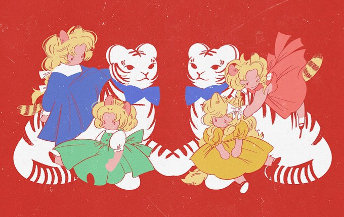 「blonde hair tiger」 illustration images(Latest)