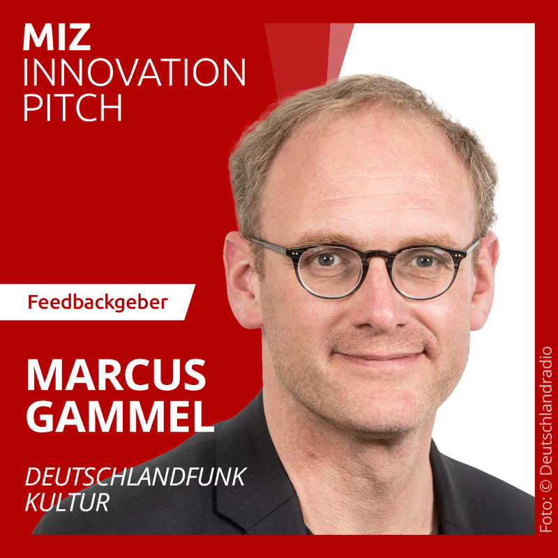 MIZBabelsberg's tweet photo. In zwei Wochen laden wir im MIZ Babelsberg zum #MIZInnovationPitch ein. Die Teams aus unserer #Innovationsförderung können sich auf Feedback von @oargueso, @plateauton, @SandraJuette, @ville_vallo und Marcus Gammel freuen. Meldet euch jetzt an, wenn ihr dabei sein wollt! 🚀