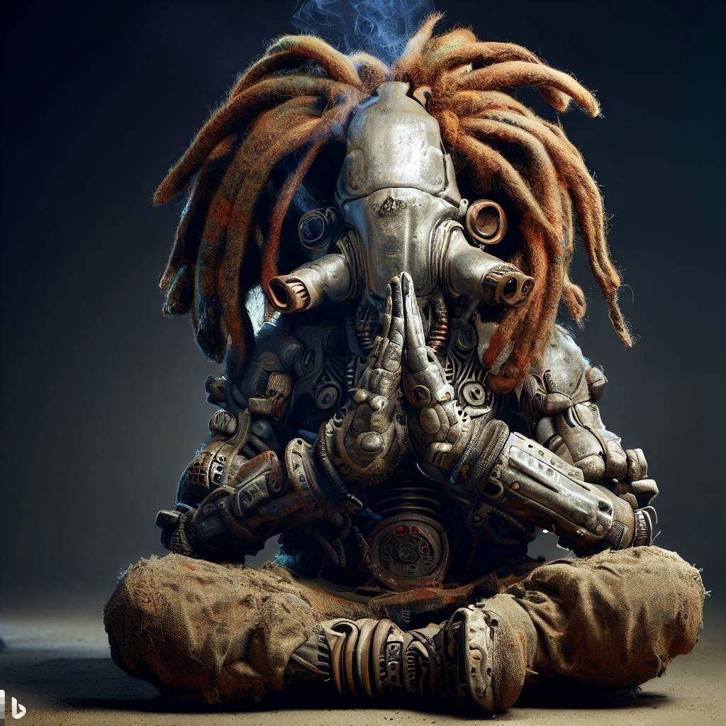 369daedalus's tweet photo. Biomechanics: Ganesha x8
#AI #AIart #AIArtwork #dalle2 #bingimagecreator #aiartcommunity #Giger #biomechanic #robot https://t.co/OWusKhEyTz