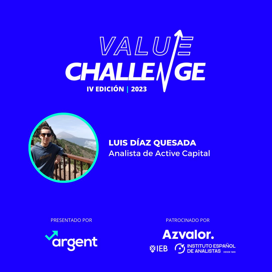 SpainArgent's tweet photo. Estos son los dos primeros finalistas del #valuechallenge🏆
No podéis faltar al evento del año así que os dejamos todos los detalles aquí:
🗓️20 de Junio de 2023
⏰A las 19:00 o antes 
📍En c/María De Molina, 39, 4ª planta, Madrid.
💰Entrada GRATUITA en: https://t.co/YZdhTJAhvh https://t.co/rYxULP78pB