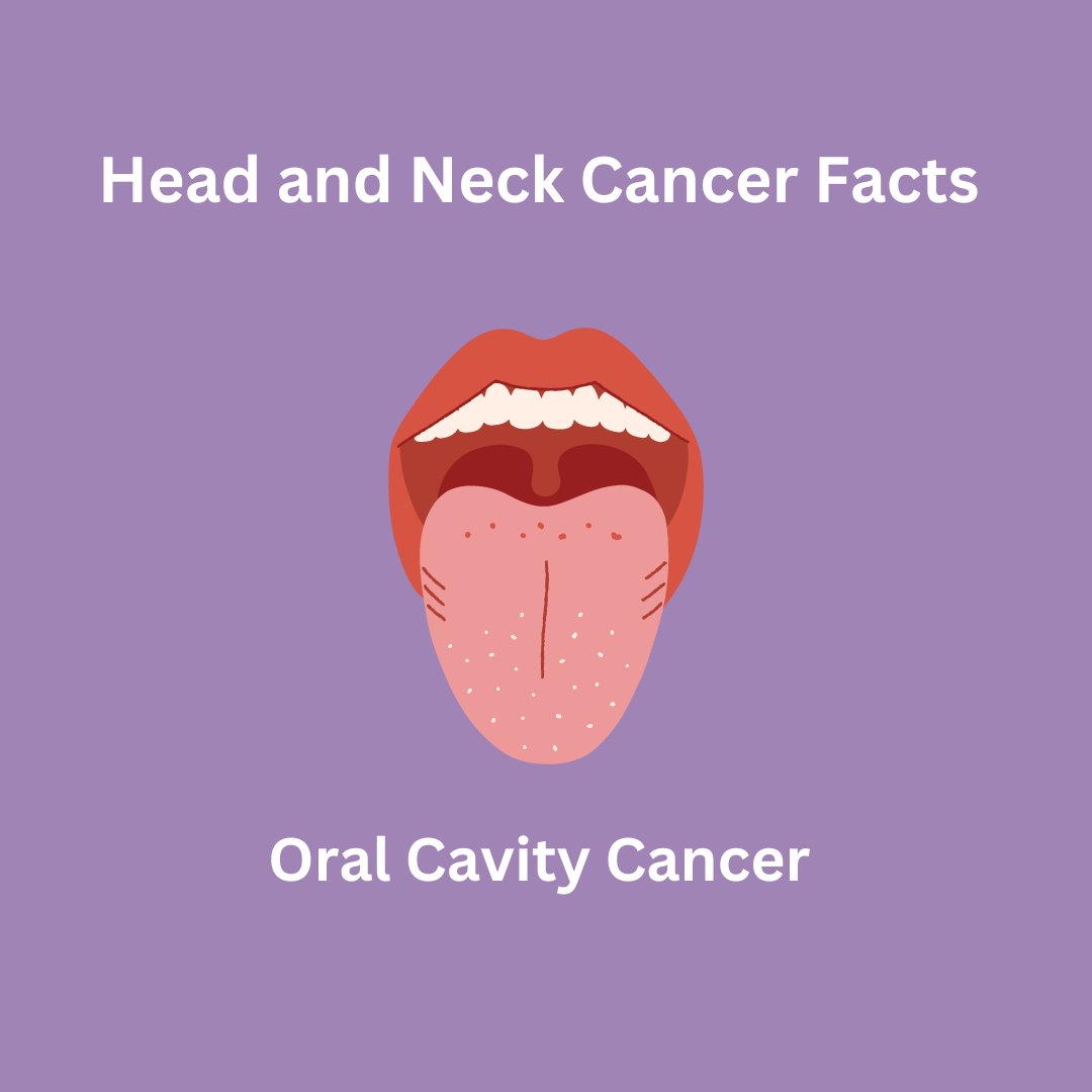 The oral cavity includes the mouth and the front two-thirds of the tongue. This includes the inner lining of the lips and cheeks, the area underneath the tongue, the roof of the mouth and the small area behind the wisdom teeth. 
#HeadAndNeckCancer #OralCancer #MouthCancer #Cancer