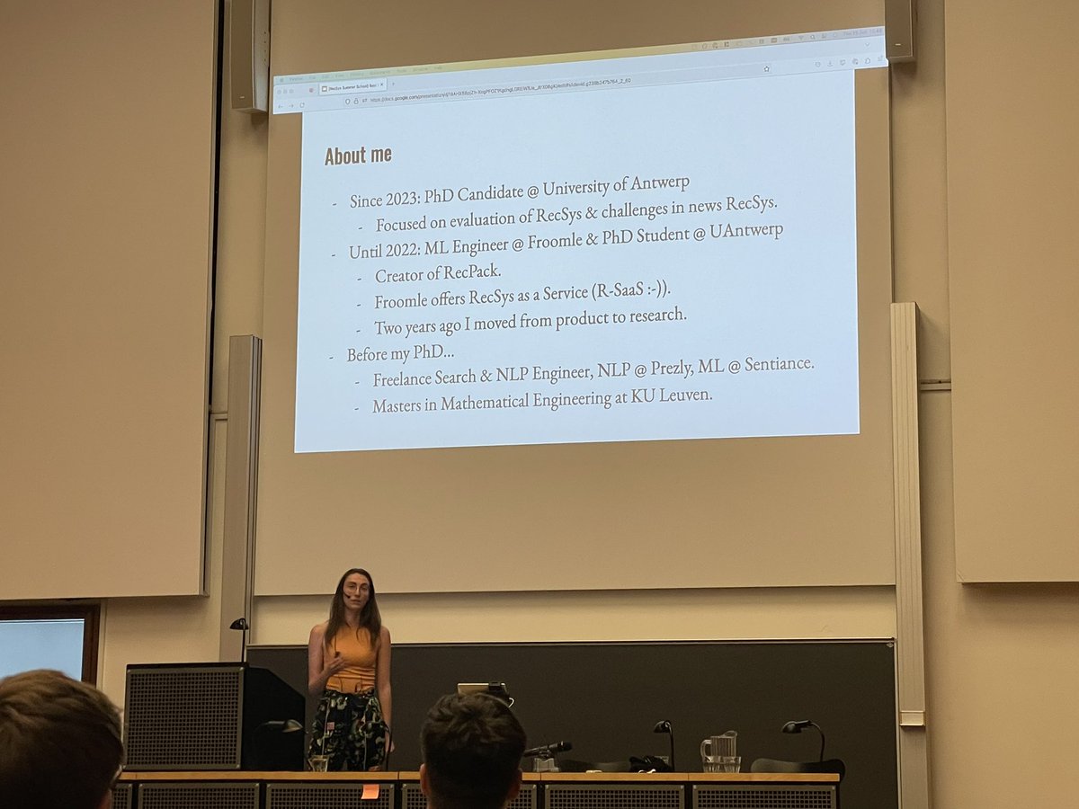 Ayoub Elmajjodi (@ayelmajjodi) on Twitter photo Best practices to follow in running an offline evaluation for recommender systems by <a href="/lienmichiels/">Lien Michiels</a> #rsss2023 #foodrecsys <a href="/RecSys_c/">Recommender-Systems.com (RS_c)</a> Best practices to follow in running an offline evaluation for recommender systems by <a href="/lienmichiels/">Lien Michiels</a> #rsss2023 #foodrecsys <a href="/RecSys_c/">Recommender-Systems.com (RS_c)</a>