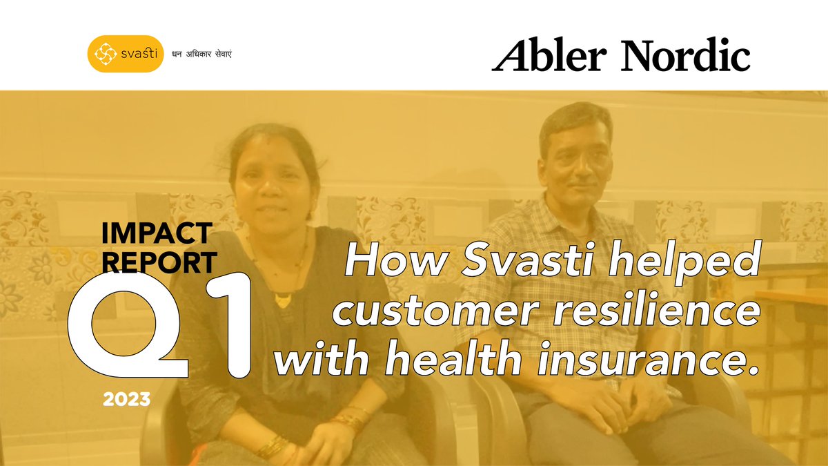 #SvastiMicrofinance has partnered with #insurance companies to provide affordable #medicalinsurance for families. It offers three times the benefits that other companies offer. Read more here: svasti.in/2023/06/storie…

#responsiblelending #impactinvestment #empoweringwomen