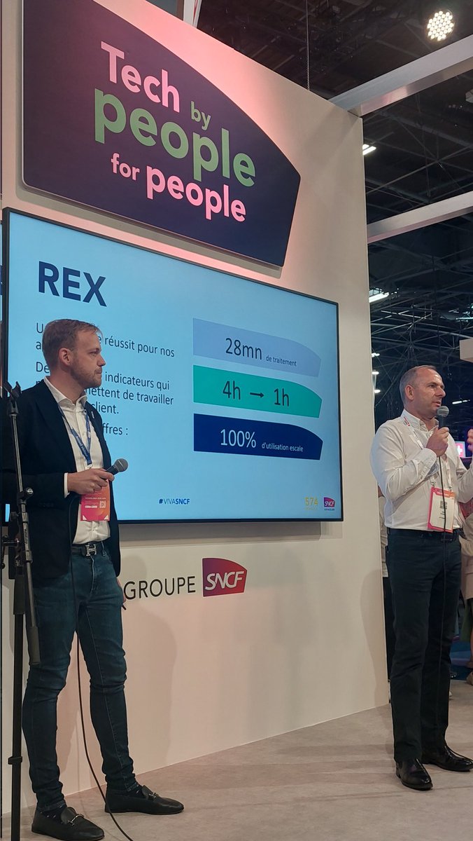 L'application de la  prise en charge clients digitalisation présentée ce matin à <a href="/VivaTech/">VivaTech</a>  par Daniel Gin &amp; Matthieu Leveque #vivasncf <a href="/tergrandest/">TER Grand Est</a>