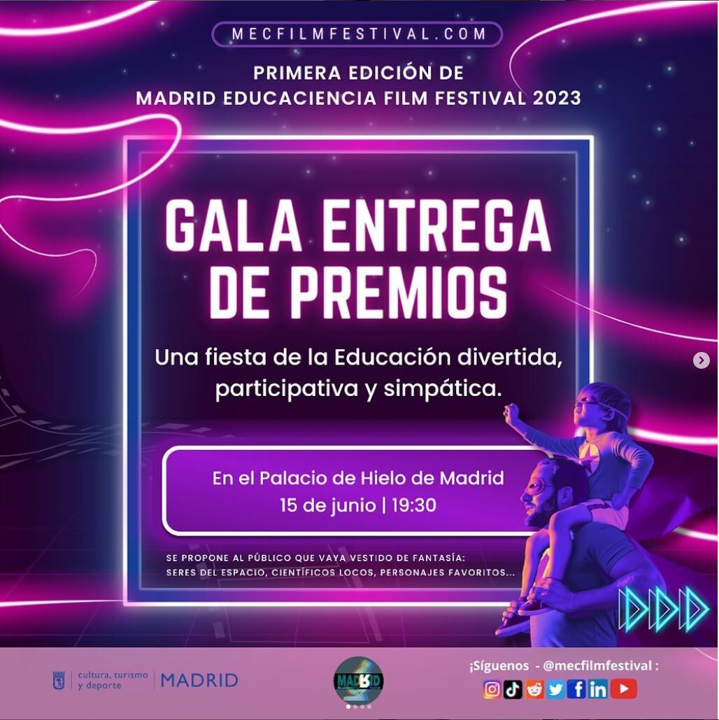 Esta tarde estaremos en la entrega de premios de Madrid Educaciencia Film Festival. Emocionados porque #Filum está nominada a mejor audiovisual en la categoría de inclusión. 

Una iniciativa de Sin Espacio Teatro, Filum Flavum y <a href="/FEDEepilepsia/">Fedeepilepsia</a> que ¡esperamos que gane!