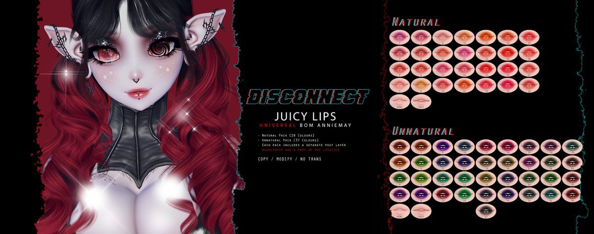aheghoul's tweet photo. Some seriously *Juuuuicy Lips* coming to Abstrakt on the 15th of June 😚 #secondlife https://t.co/NXZTwgublh