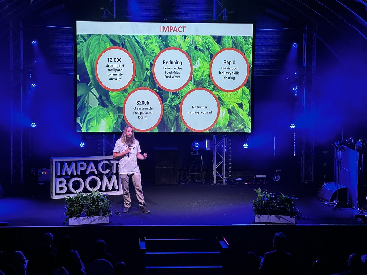 ImpactBoomOrg's tweet photo. Steve, Beth & Chris of Australian Urban Growers are committed to design, build & operate #urbanfarming solutions. They are creating school based programs where students are going to learn where the food is coming from.
#socent #elevateplus23 #pitch #verticalfarming https://t.co/UBtFhRGhEl