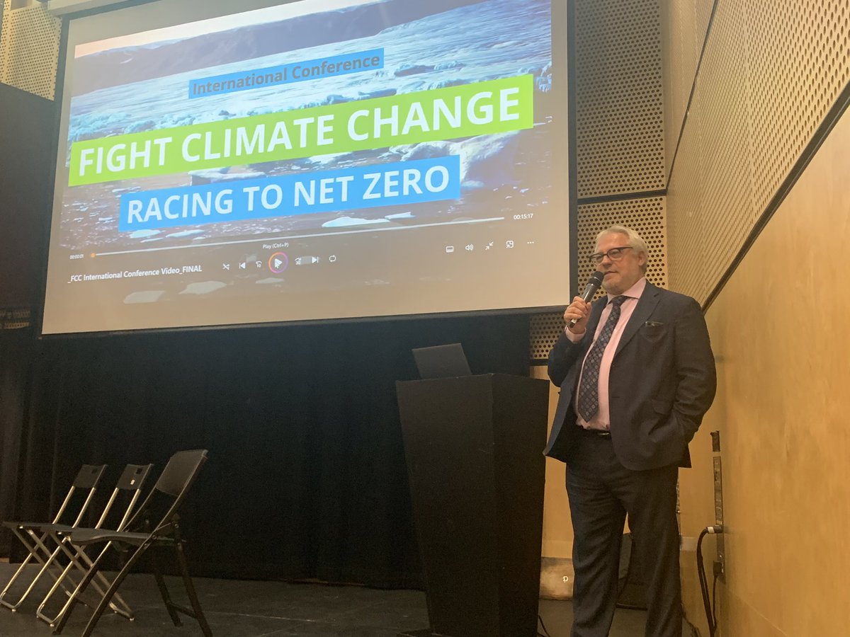 FCC_project's tweet photo. Stefano Mainero @EPNconsulting opening our international conference, Racing to Net Zero https://t.co/Y6qqQuMl4K