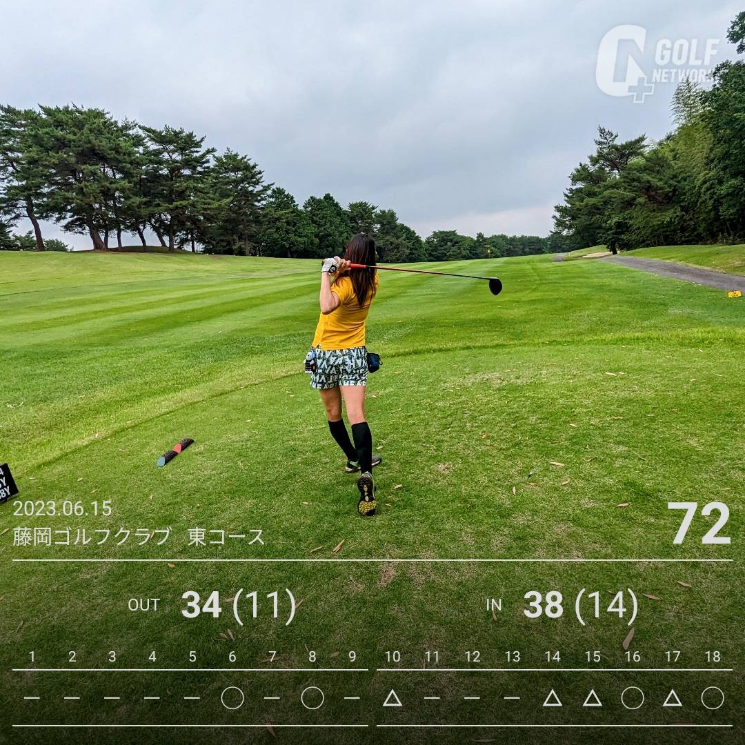 mikogolf's tweet photo. 今日のゴルフ⛳「藤岡ゴルフクラブ」の東コースの結果です。

OUT34 IN38 72(25)🟢

やりました！パープレイ✌️バーディ4つはウレシイ🤭💕
そして“今年”のベストスコア更新です👏🎊😆
これはもう、お祝いだ～㊗️🙌🥂

ということで、よろしくおねがいします( *¯ ꒳¯*)ｳﾌ♡ https://t.co/sAWZjM1xe7