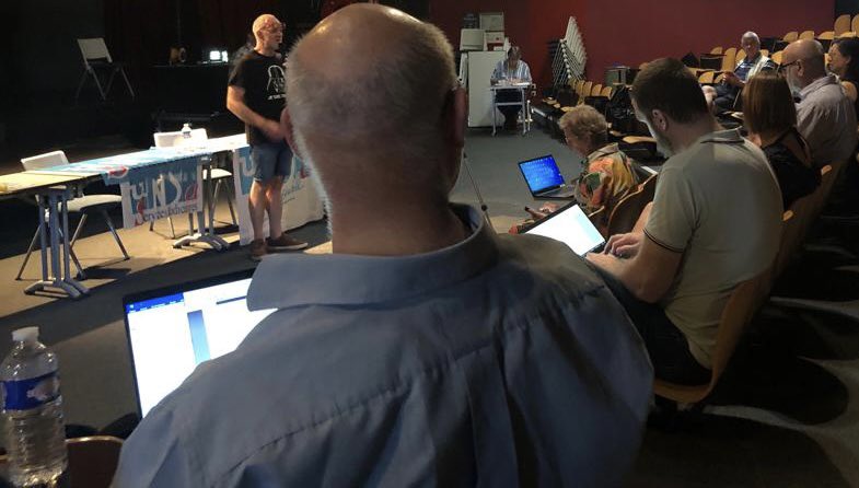 Atelier communication avec <a href="/cyrilOriginis/">Originis</a> au Conseil syndical de l’UNSa SJ dans le cadre de la formation de nos cadres. Faire connaître nos actions, donner de l’information et avoir un lien constant avec les personnels de greffe : nos objectifs au quotidien #ConseilSyndical2023