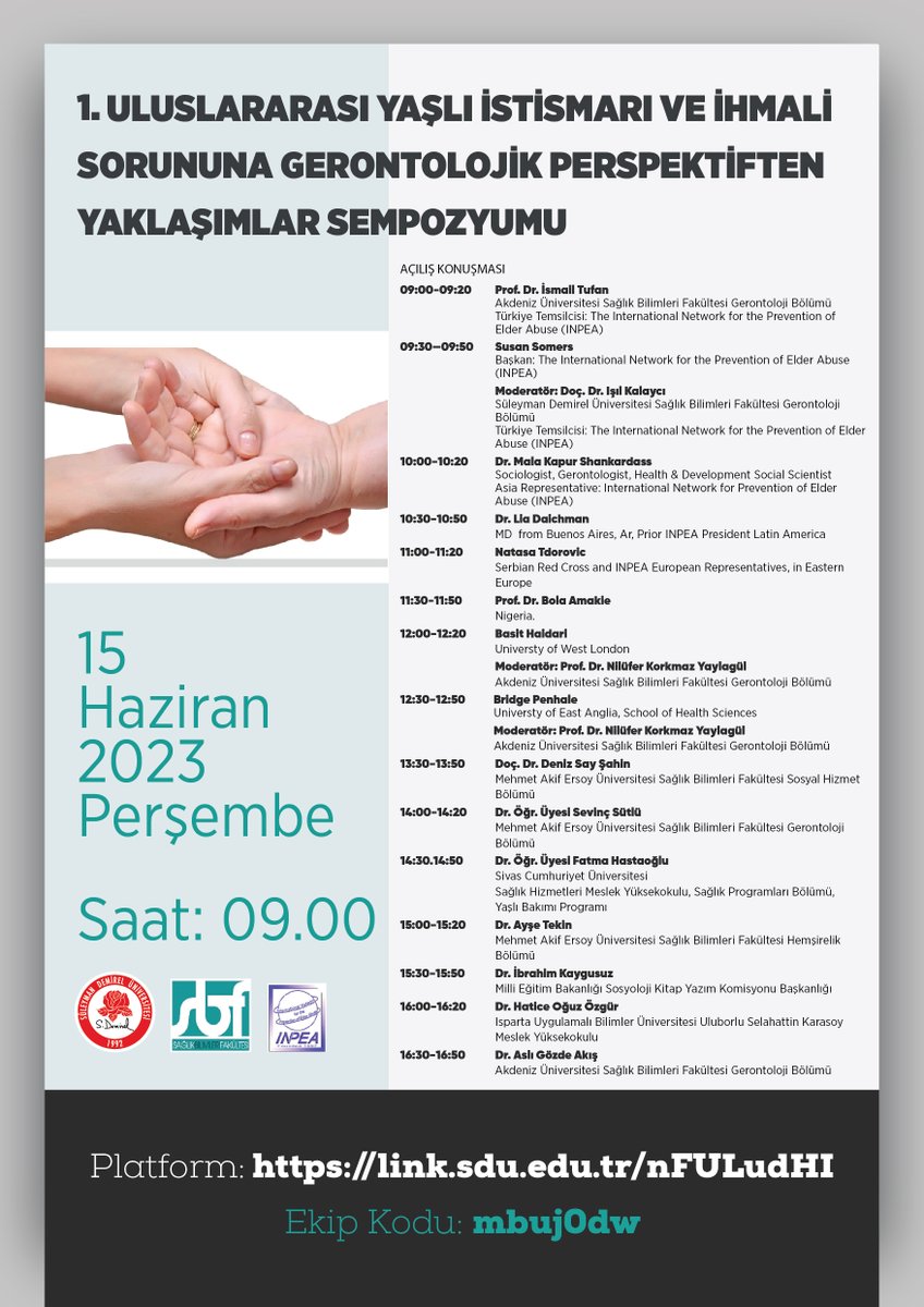 Today is World Elder Abuse Awareness Day. The symposium on elder abuse and neglect, based on collaboration with INPEA, from a gerontological perspective, is taking place today. @INPEAElderAbuse