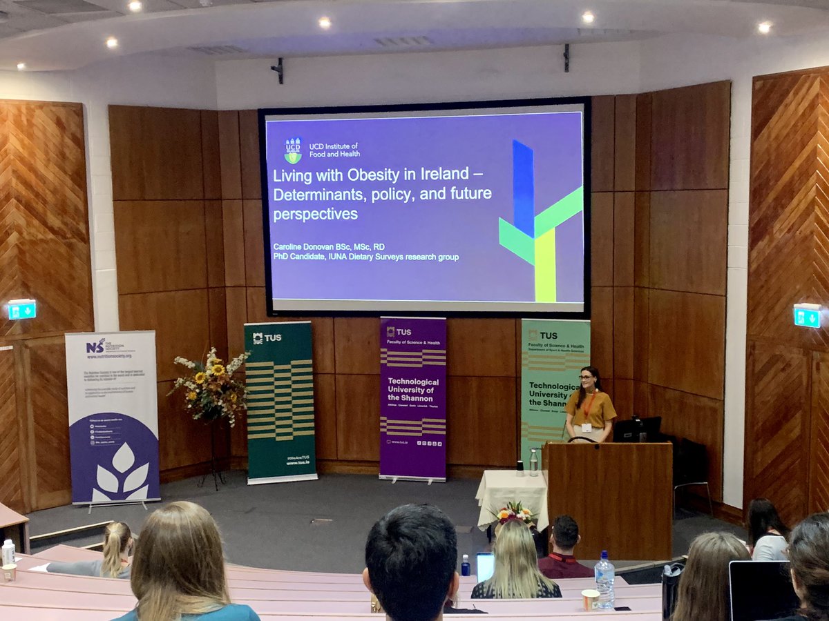 Day2 of #NSIRISH23 kicking off with the Postgraduate Review symposium and our first <a href="/IUNAIreland/">IUNA</a> researcher <a href="/cdonovan3/">Caroline Donovan</a> presents on living with obesity in Ireland - determinants, policy and future perspectives