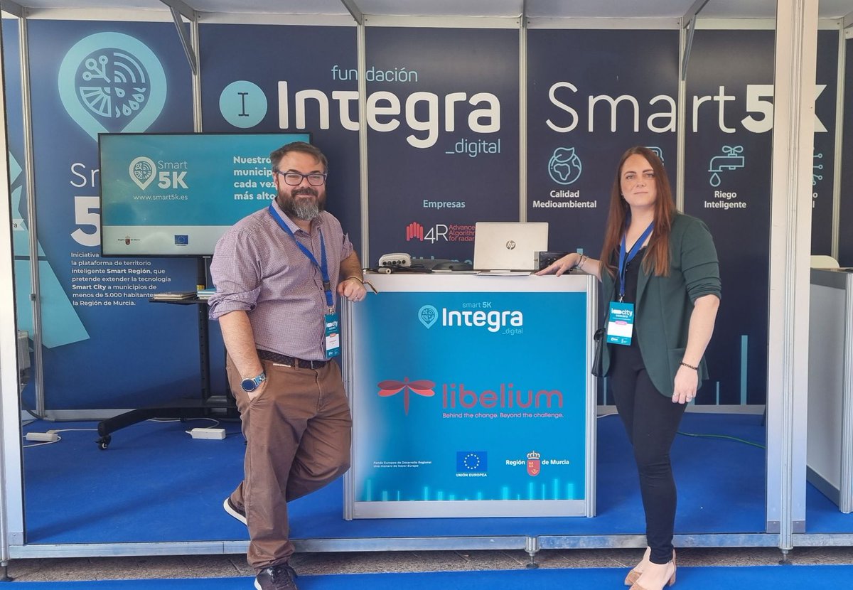 libelium's tweet photo. ¡Ya estamos en @icity_murcia! Congreso sobre #tecnología, #innovaciónabierta y #economíacircular que tiene lugar en la ciudad de Murcia.
Ven a conocer nuestras soluciones, todas orientadas a un futuro más #sostenible🌍Sonia y John, te esperan para hablar de #tecnologiaIoT https://t.co/wyhjexYA2F