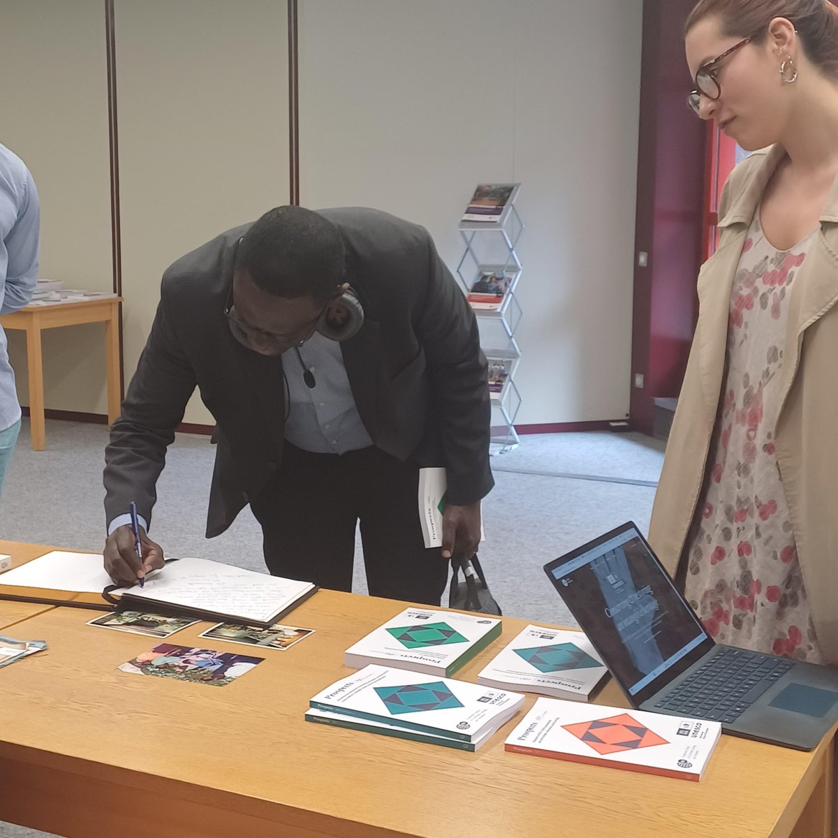 🔙 #TBT to last Thursday, when <a href="/RBissoonauth/">Rita Bissoonauth</a>, Director <a href="/UNESCO/">UNESCO 🏛️ #Education #Sciences #Culture 🇺🇳</a> Addis Ababa Liaison Office &amp; Representation to Ethiopia; and Abdoulaye Salifou, Chief Education Sector <a href="/UNESCO_Addis/">UNESCO to AU,UNECA,Ethiopia</a>, stopped by &amp; also signed our guestbook! We are so grateful for the visit &amp; valuable insights!