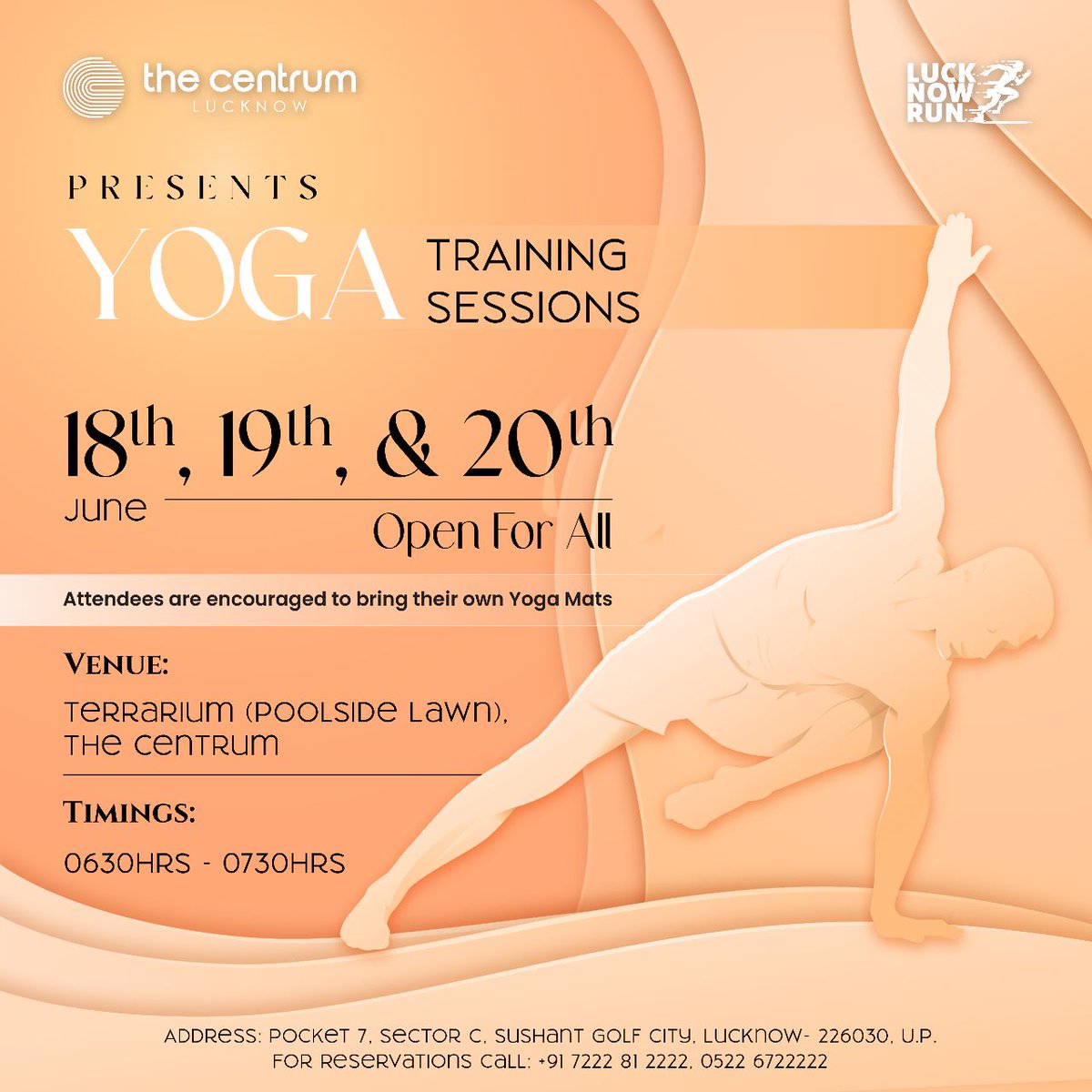 thecentrumlkn's tweet photo. Find your inner balance and embrace tranquility at The Centrum's International Yoga Day celebration. Join us for rejuvenating yoga training sessions that will nurture your mind, body, and soul. 

#InternationalYogaDay #YogaAtTheCentrum https://t.co/0FjJHSPuLT