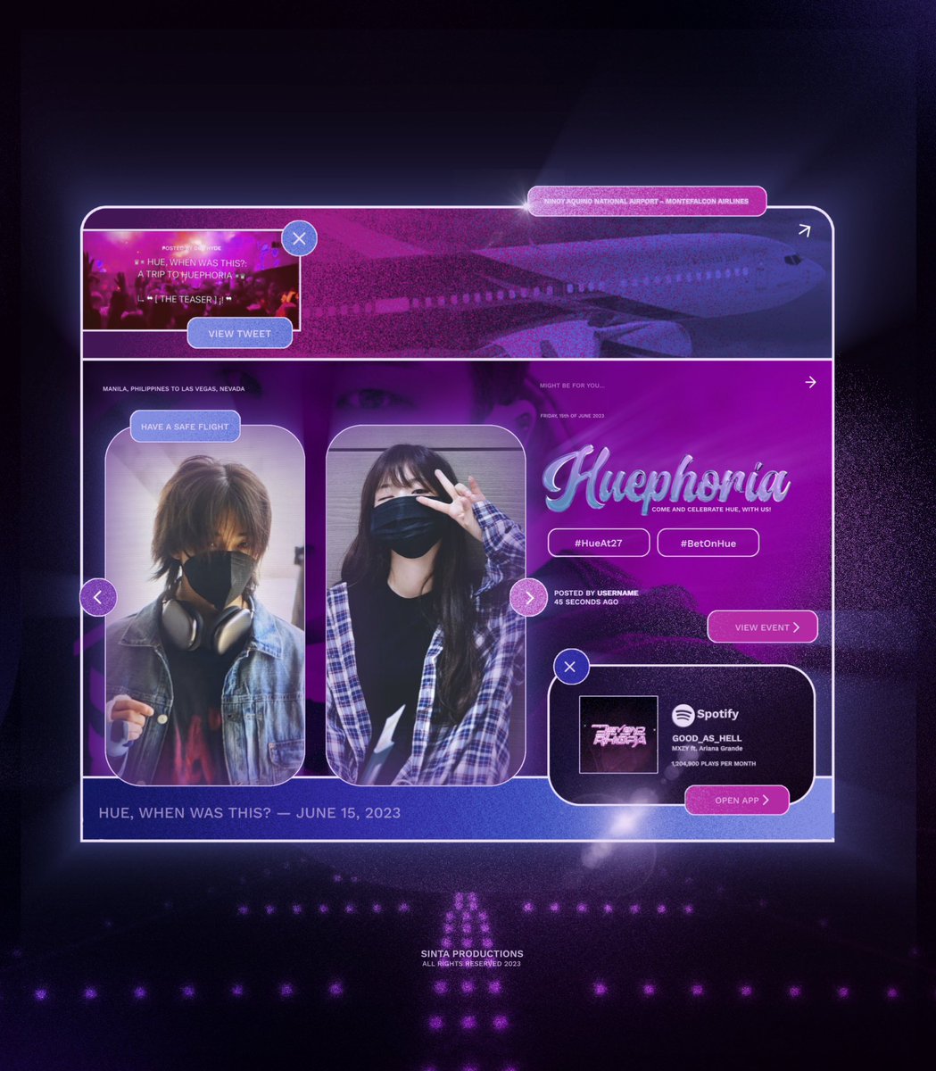 ͏͏͏ 

          SNS Update.
          ≡  4:59 PM | 06/15/23          
          ㅤㅤㅤㅤㅤㅤㅤㅤㅤㅤ
         #HUEPHORIA  
         #HueAt27 
         #BetOnHue 
         #TreasuringMomentsAtTMEvents

͏͏͏ 
      
͏͏