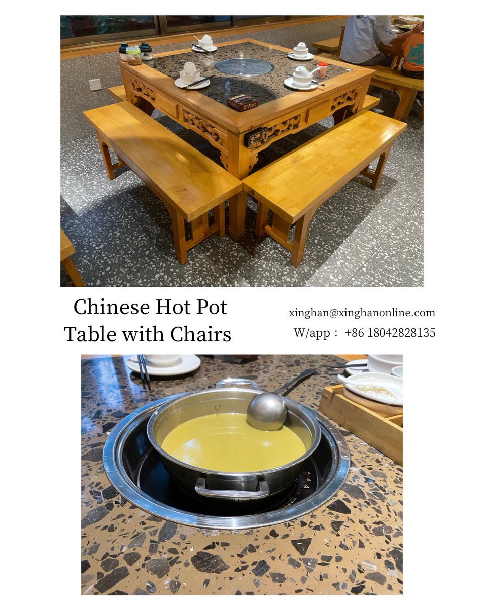 hotpotbbqtable's tweet image. Xinghanonline Chinese hot pot table with chairs
#hotpottable #hotpottablesseating #hotpottablechairs #chinesehotpottable #squarehotpottable #hotpotequipment #hotpotinductioncooker #inductioncooker #hotpotcookware #hotpotrestaurantfurniture #xinghanonline 
xinghanonline.com/Restaurant-Fur…