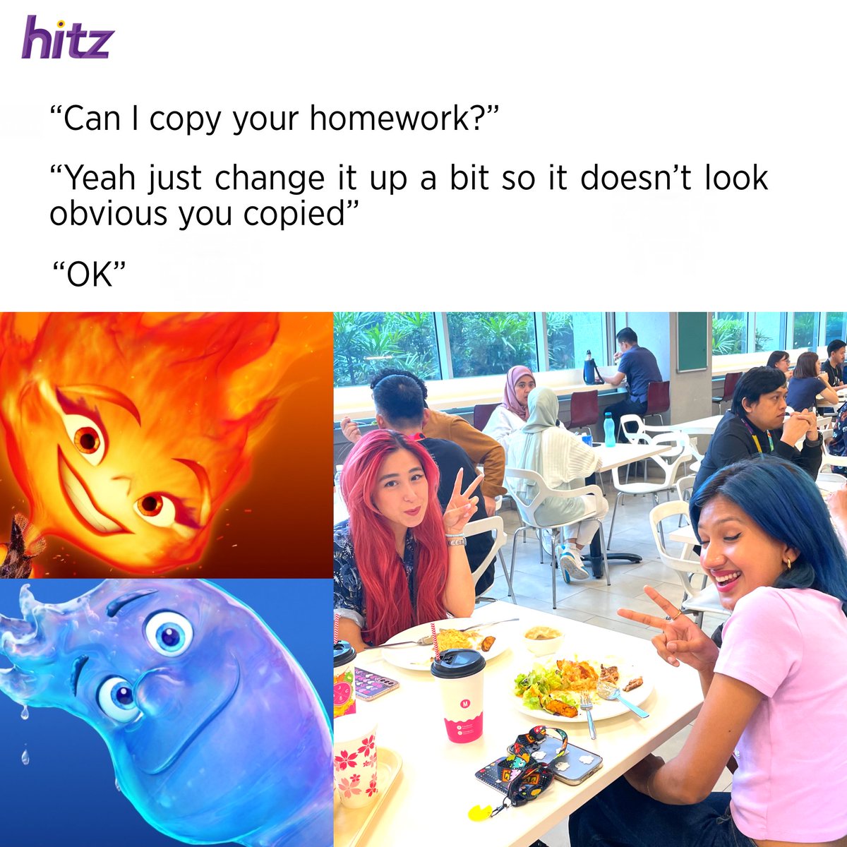 hitzdotmy's tweet photo. The resemblance is uncanny...๐ฅ๐ง we promise, they didn't even plan it! ๐ค๐
It's like the universe conspired to create this #Ember & #Wade coincidence ๐๐ Is anyone else planning to watch Disney's #Elemental soon? ๐ฅณ๐๐ผ #HITZMeme https://t.co/gyVFzIh7W6